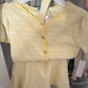 Yellow Gingham Kids Dress